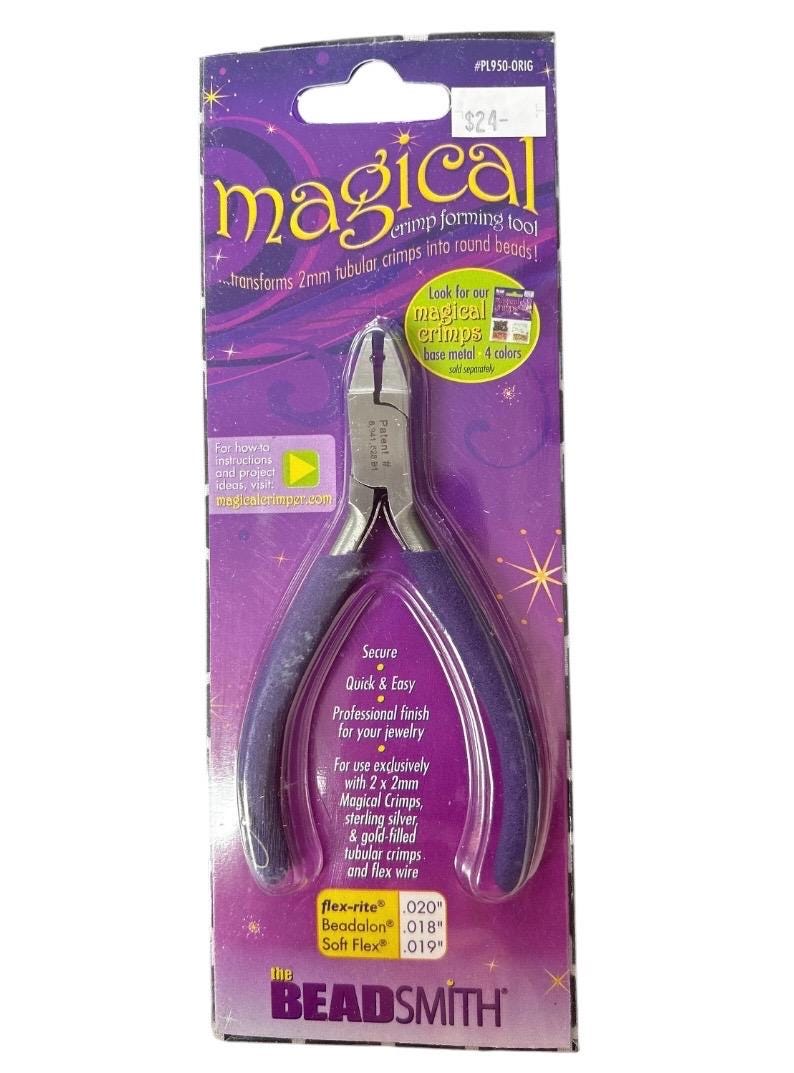 Magicial Crimp Forming Tool Transforms 2mm tubular crimps into pretty round beads