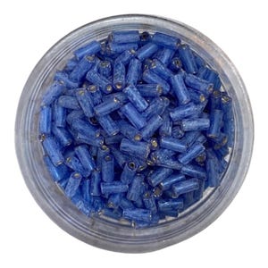 Lt Blue 2/0 Bugle Bead Mix - DIY Jewelry