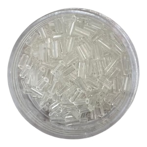 Clear 2/0 Bugle Bead Mix - DIY Jewelry