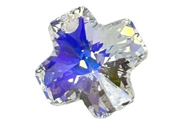 Equal Cross Crystal AB Swarovski® Crystal Pendant 1pc 20mm 6866 Pendant Beads Crystal Necklace DIY Jewelry Making Suncatchers Craft Supply