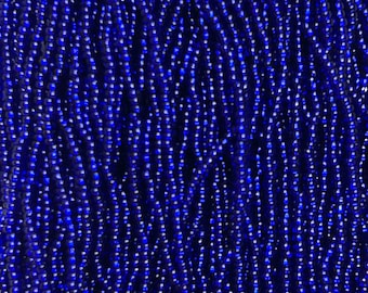 Size 11/0 | Cobalt S/L | #37100 | Preciosa Czech Glass Seed Beads | 6 String Hank | 2mm Rd Rocaille | DIY Jewelry Making | Loom