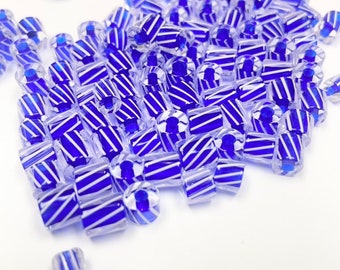 Seersucker Babies 19 - 22 ~ Furnace Art Glass Beads 1/2 oz. DIY Jewelry Making Earrings Bracelets Necklaces