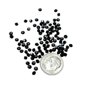 3mm Jet Swarovski® 5328 XILION Bicone Beads 100pcs DIY Jewelry Making Crafts Sewing Supplies