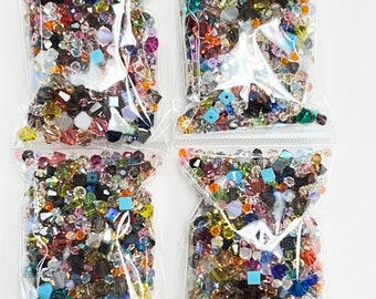 Over 500 Pcs Swarovski® Crystals Mix Mixed Colors, Mixed