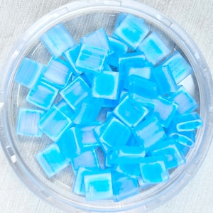 Matte Trans Light Blue AB Miyuki Tila Beads TL148FR | DIY Bracelets| Glass Tila Bead |Two Hole Square Flat Glass Bead |Whole Tila 3 Grams