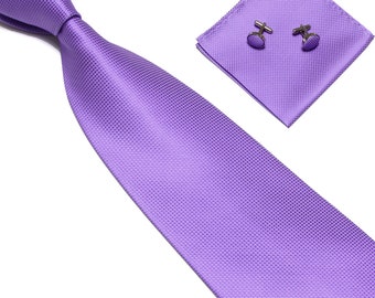 Seta Mano Fatto Cravatta Gemelli Fazzoletto Regali Set Festa Matrimonio - Foto 4