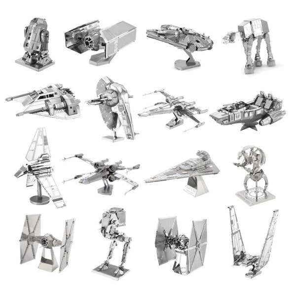 Star Wars Miniature Metal Models Kit Gift Laser Cut DIY Construction set