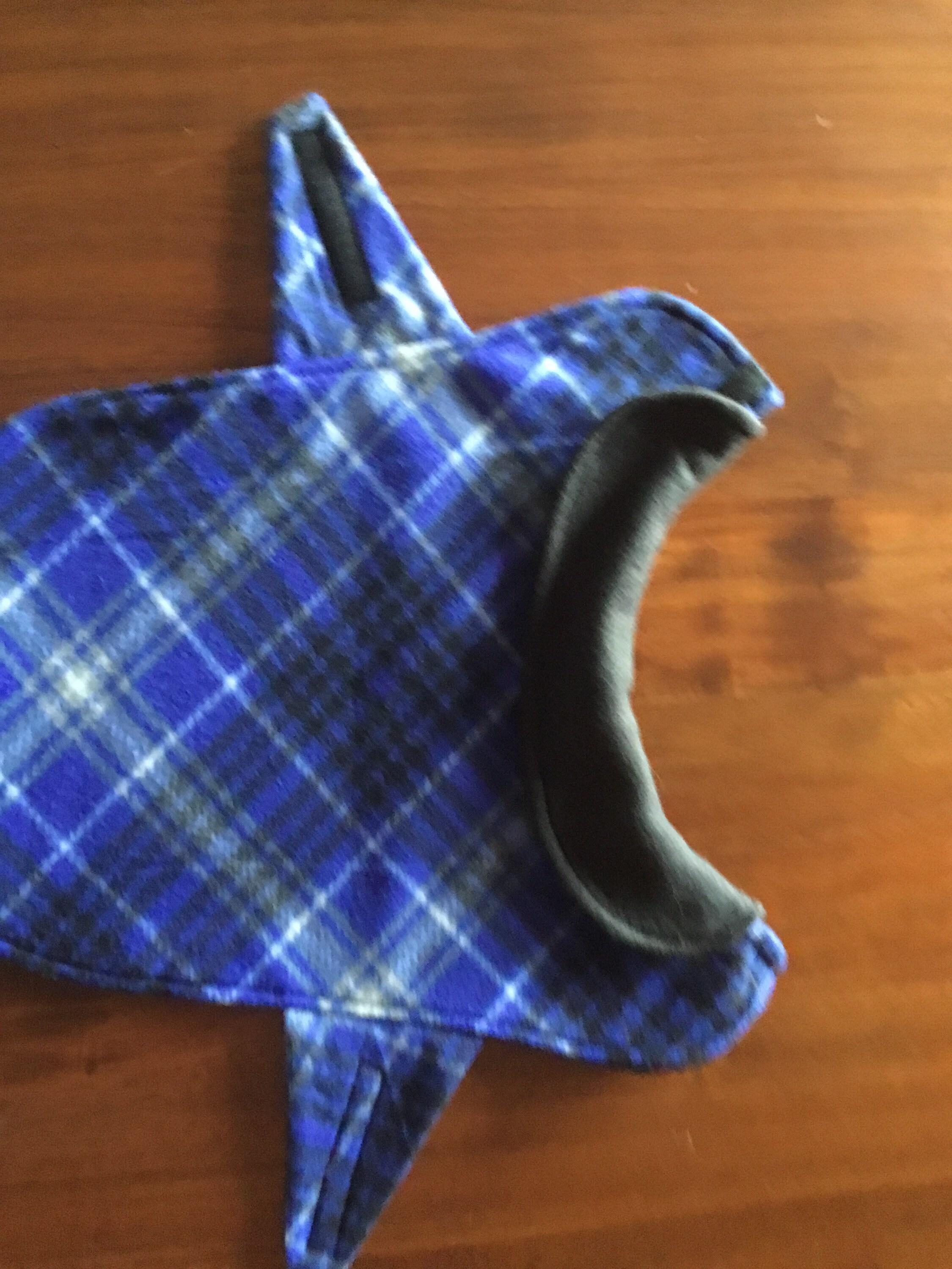 Blue Plaid Dog Coat Etsy