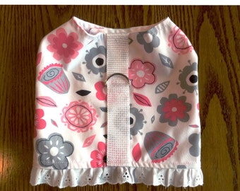 Pet Harness-Pink and Gray Dog Harness