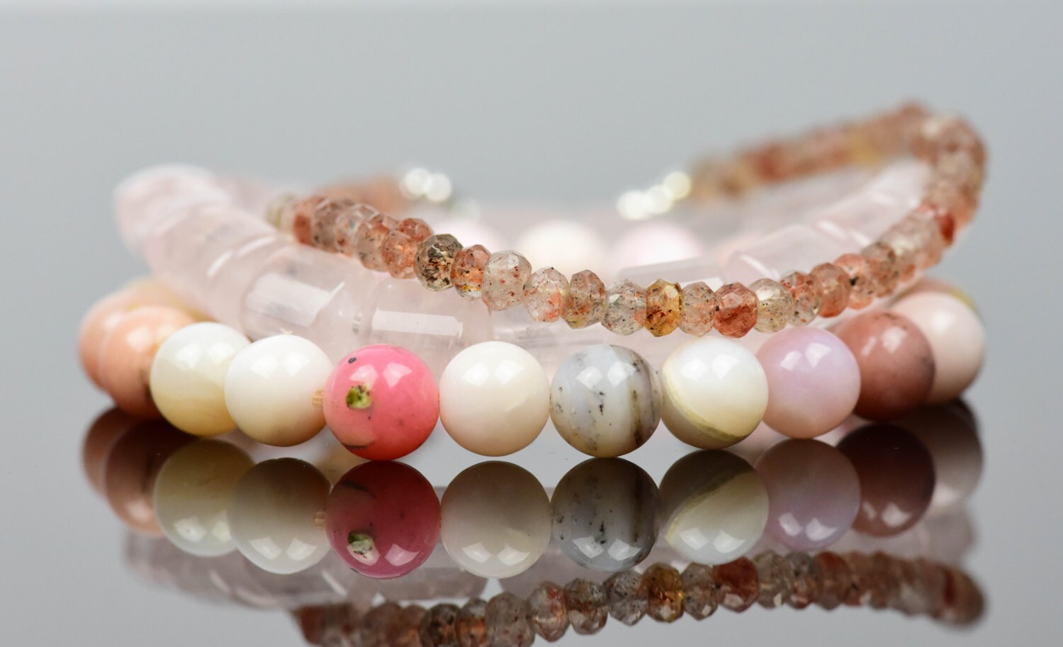 Joy Gem 3mm Bracelet - Pink Opal main image 0