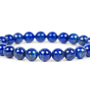 AAA Lapis Lazuli Bracelet, Natural Healing Gemstone, Cobalt Blue Bracelet, Women&#39;s Fashion, Gemstone Bracelet, Handmade Jewelry