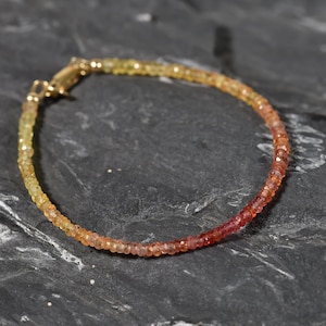 AAA Songea Sapphire Bracelet, Delicate Bracelet made with High-Quality Sapphires, Dainty Bracelet