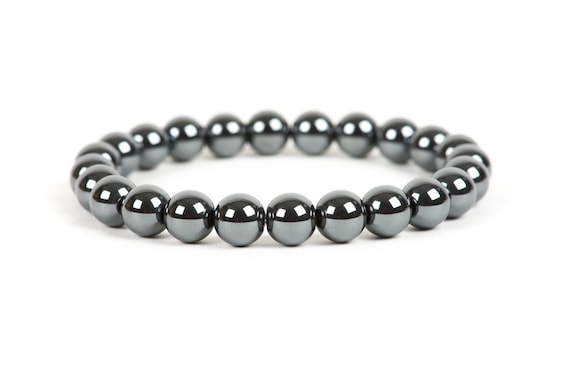 Hematite Bracelet, Gemstone Bracelet, Unisex Bracelet, Handmade Gemstone Jewelry