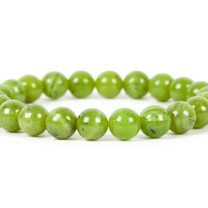 Nephrite Jade Bracelet, Canadian Jade Good Luck Bracelet, Calming Bracelet, Gemstone Handmade Jewelry