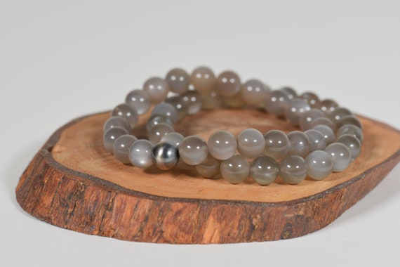 Grey moonstone bracelet deals