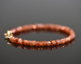 Bracciale in pietra lavica fatto a mano con sistema solare pianeta in vere pietre preziose in confezione regalo | Energia fortunata, 18 cm