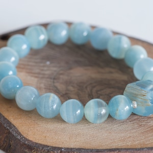 Blue calcite bracelet deals