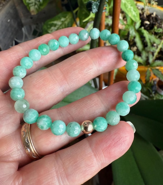 Gemstone Bracelets Emerald Bracelet Emerald Dalmatian Custom