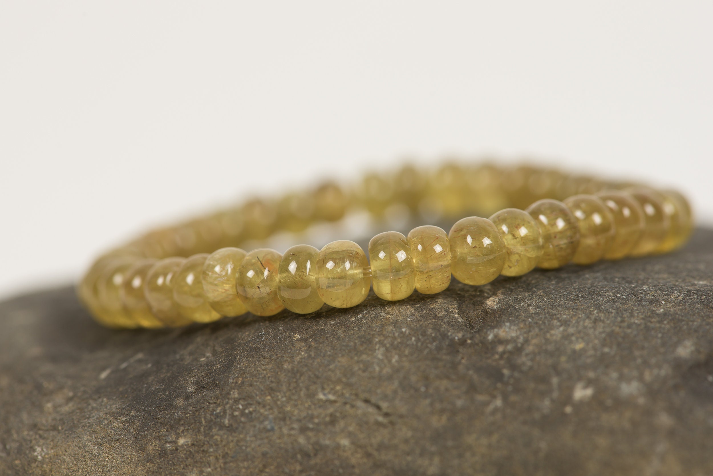Yellow apatite best sale bracelet