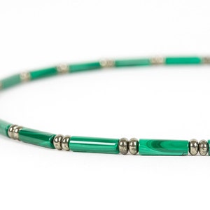Malachite Necklace for Men, Protection Necklace, Unisex Genuine ...