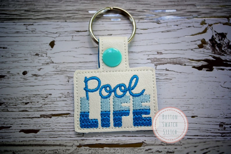 LakeBeachPool Life Key Fob Etsy