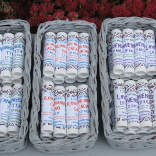 10 for 35 LIP BALMs Organic w/ Essential Oil  Luxurious and Silky Smooth