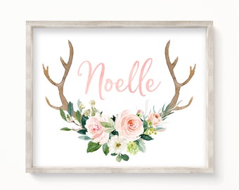 baby girl deer nursery decor