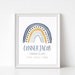 Rainbow Baby Birth Printable Nursery Print Personalized Birth - Etsy