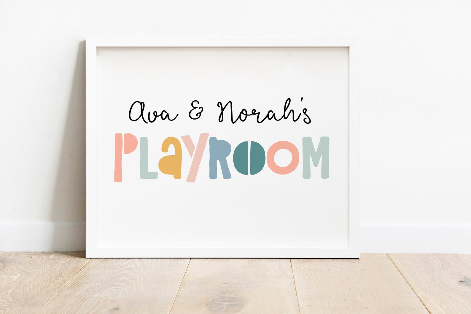 Personalized Playroom Sign Print Neutral Playroom Printable | Etsy