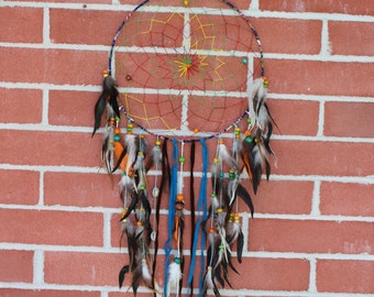 Large Rainbow Dream Catcher