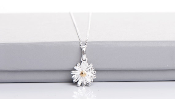 [STONE HENgE] 韓国☆925 Silver☆Silver Daisy Necklace Sterling Silver Daisy Necklace - Etsy