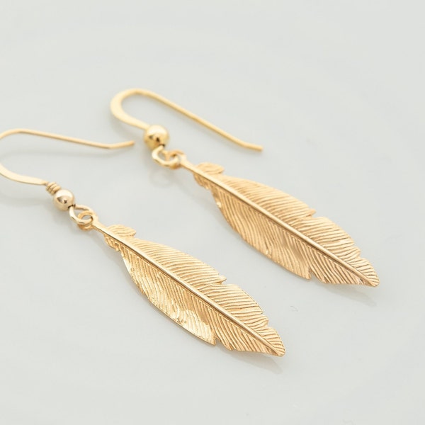 Feather Earrings - Etsy