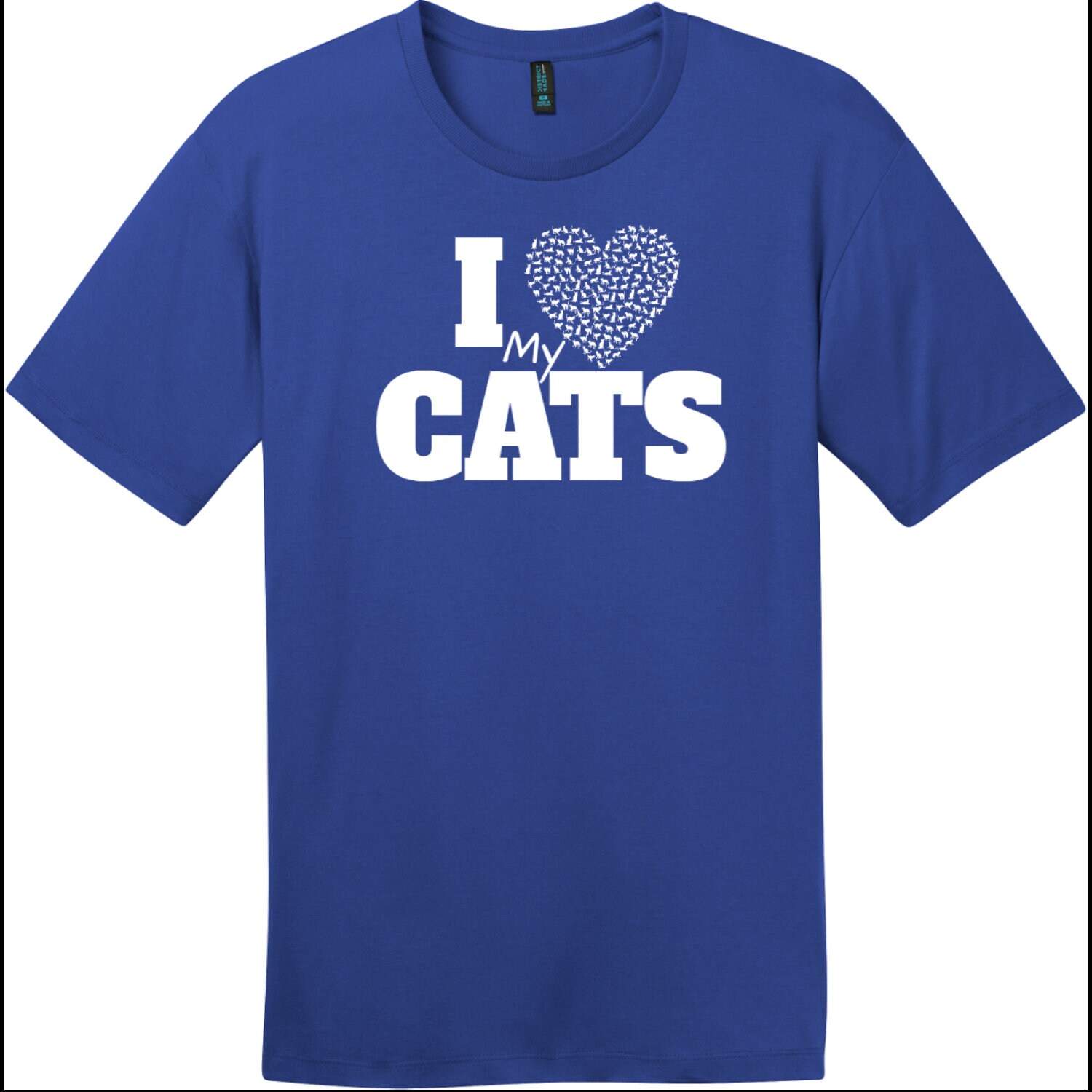 I Love My Cats Heart T-shirt - Etsy