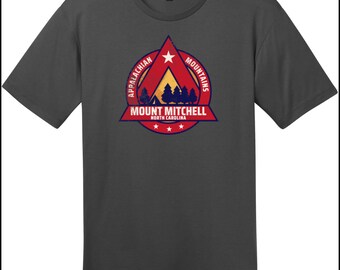 Mount Mitchell North Carolina Camping T-Shirt