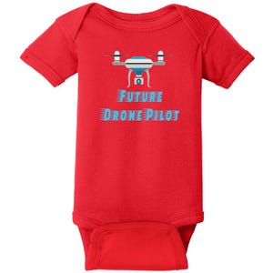 Future Drone Pilot Baby One Piece, Drone Baby Bodysuit, Pilot Baby Gift, Newborn Snap Suit, Baby Shower Gift