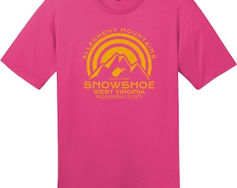 Snowshoe West Virginia Mountain T-Shirt, West Virginia T-Shirt, Ski Resort Tee, Home State Shirt, Custom Graphic Tee
