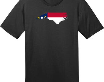 North Carolina State Flag T-Shirt, North Carolina T-Shirt, State Flag Tee, Home State Shirt, Custom Graphic Tee