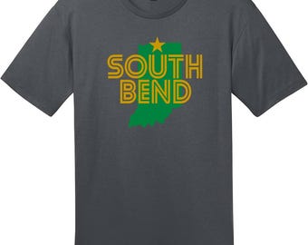 South Bend Indiana T-Shirt, Indiana T-Shirt, Custom City Shirt, Home State Graphic Tee, South Bend Souvenir Tee