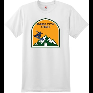 Park City Utah Snowboard T Shirt