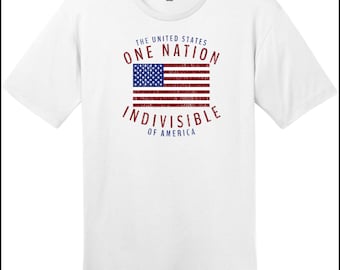 One Nation Indivisible American Flag T-Shirt