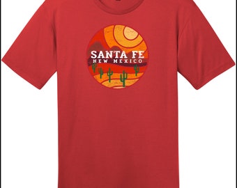 Camiseta Deserto de Santa Fé Novo México às montanhas vintage