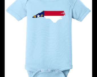 Body d’enfant de drapeau d’état de la Caroline du nord