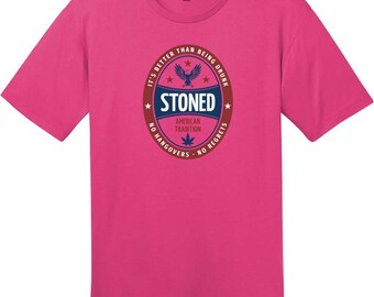 Stoned It's Better Than Being Drunk T-Shirt, Funny 420 T-Shirt, Cannabis Humor Tee, Weed Over Booze Shirt, Custom Graphic Tee