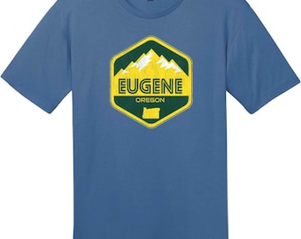 Eugene Oregon T-Shirt, Eugene T-Shirt, Oregon Home State Tee, Track Town USA Shirt, Pacific Northwest Gift, Custom Graphic Tee
