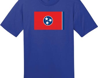 Tennessee State Flag Vintage T-Shirt, Tennessee T-Shirt, Tri-Star Flag Tee, Home State Shirt, Custom Graphic Tee