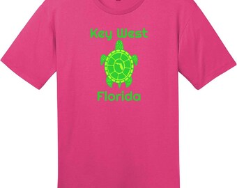 Key West Florida Turtle T-Shirt, Key West T-Shirt, Sea Turtle Tee, Florida Keys Shirt, Beach Vacation Gift, Custom Graphic Tee