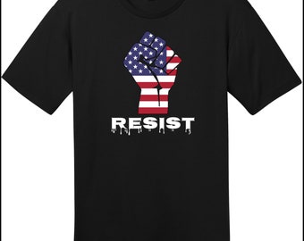 Resist American Flag Fist T-Shirt