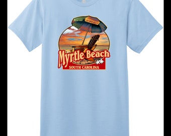 Myrtle Beach Umbrella And Chair T Shirt