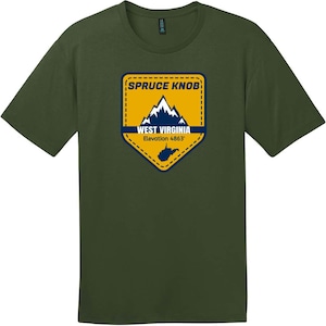 Spruce Knob West Virginia T-Shirt, West Virginia T-Shirt, Highest Point Tee, Home State Shirt, Custom Graphic Tee