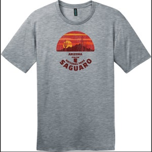 Saguaro National Park Arizona T-Shirt - Vintage Saguaro Kaktus Wüste Vibes T-Shirt - Arizona National Park Souvenir Geschenk - Tucson